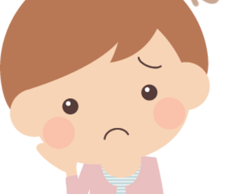悩んでいる女子